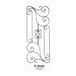 P5404 Ferforje Dekoratif Panel Motif 100x40cm