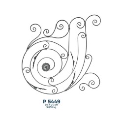 P5449 Ferforje Dekoratif Panel Motif 94x80cm