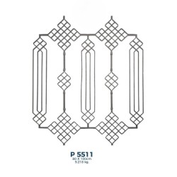 P5511 Ferforje Dekoratif Panel Motif 100x80cm