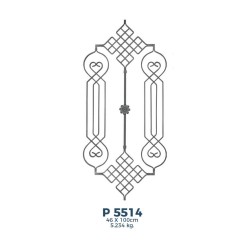 P5514 Ferforje Dekoratif Panel Motif 100x46cm