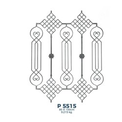 P5515 Ferforje Dekoratif Panel Motif 100x80cm