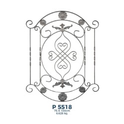 P5518 Ferforje Dekoratif Panel Motif 100x75cm