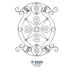 P5520 Ferforje Dekoratif Panel Motif 100x75cm