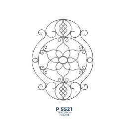 P5521 Ferforje Dekoratif Panel Motif 100x75cm