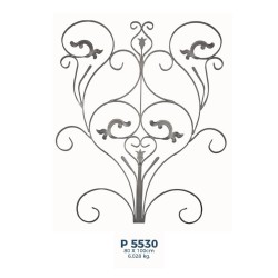 P5530 Ferforje Dekoratif Panel Motif 100x80cm