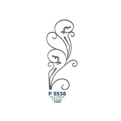 P5538 Ferforje Dekoratif Panel Motif 100x40cm
