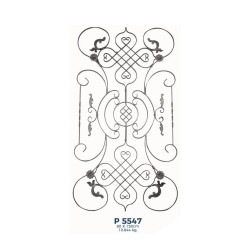 P5547 Ferforje Dekoratif Panel Motif 150x80cm