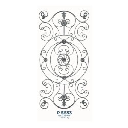 P5553 Ferforje Dekoratif Panel Motif 160x80cm P5553 Ferforje Dekoratif Panel Motif 160x80cm