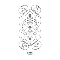 P5557 Ferforje Dekoratif Panel Motif 160x80cm P5557 Ferforje Dekoratif Panel Motif 160x80cm