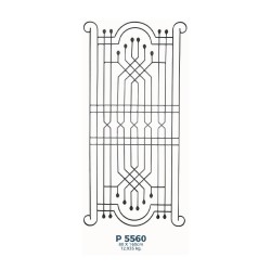 P5560 Ferforje Dekoratif Panel Motif 160x80cm