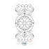 P5561 Ferforje Dekoratif Panel Motif 160x80cm