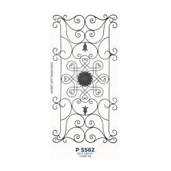 P5562 Ferforje Dekoratif Panel Motif 160x80cm