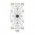 P5562 Ferforje Dekoratif Panel Motif 160x80cm