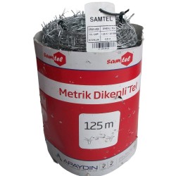 SAMTEL DİKENLİ TEL 1,25 mm x 1,25 mm 125 metre