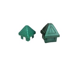 Yeşil Kubbeli Panel Çit Kapağı 50x50